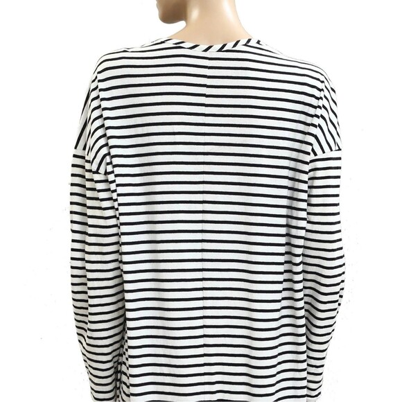 Free People Free Est Tivoli Maxi Dress Striped Print Oversized Cotton S 282917 - Picture 8 of 9